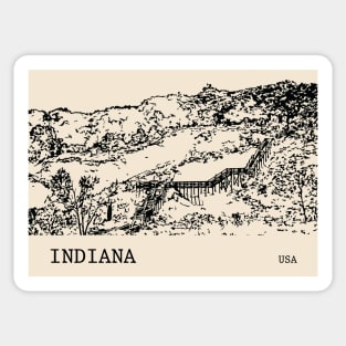 Indiana USA Sticker